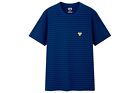 Kaws X Uniqlo Sesame Street Striped T-Shirt- Blue- Mens Size Medium