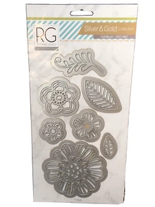 Juego de troquelado de metal Richard Garay Full Bloom colección plata y oro nuevo  - Imagen 1 de 1