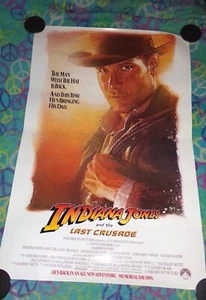 Indiana Jones and the Last Crusade (1989) Movie Poster Ad Original SS Rolled - Bild 1 von 7