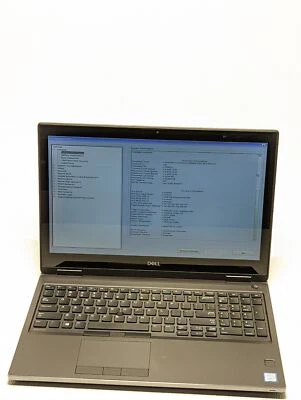 Dell Precision 7540 i7-9850H 15" 2.60GHz 256GB SSD 16GB RAM Grade D - Image 1 of 4
