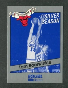 Tom Boerwinkle Chicago Bulls 1990 Star NBA Basketball Equal Silver Season Card - Picture 1 of 2