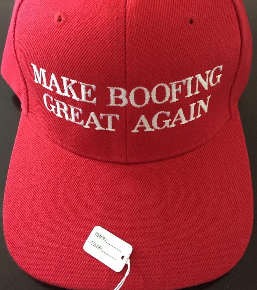 Republicano MAKE BOOFING GREAT AGAIN Kavanaugh Divertido SOMBRERO PARODY TRUMP BORDADO Foto 1 de 1