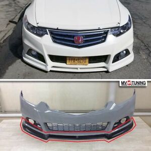 Front Lip FOR Modulo Bumper For Honda Accord 8 VIII / Acura TSX CU/CW 2008-2014