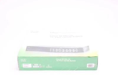 Cisco SF100-16 Unmanaged Rack-Mount Switch 16-Ports 16 10/100Base-TX - NEW - Image 1 of 4