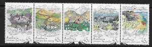 Australia 1992 Land Conservation strip of 5 used (E11) - Picture 1 of 1