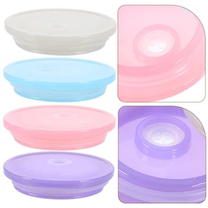 4 Pcs Mason Cup Lid Travel Accessories Tumbler Replacement Cover - Picture 1 of 12