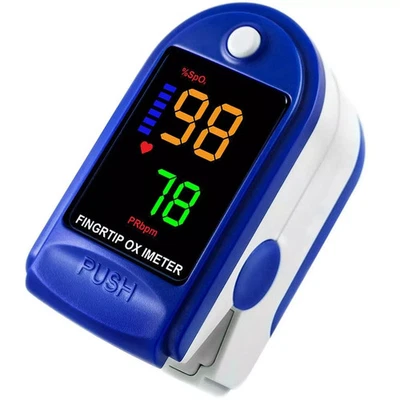 Finger Tip Pulse Oximeter SpO2 Blood Oxygen Saturation Heart Rate Monitor - Image 1 of 4