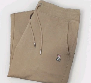 🐰Psycho Bunny Herren L Antik Taupe French Terry Strick Jogginghose B6P828ARFT-ATP - Bild 1 von 14