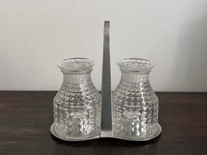 SF WMF Essig- Ölgestell Wilhelm Wagenfeld Cromargan Glas Mid Century Design - Bild 1 von 10