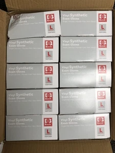 Intco Medical VGPF3003 Vinyl Exam Gloves Clear Pack of 1000 - Large - Picture 1 of 2