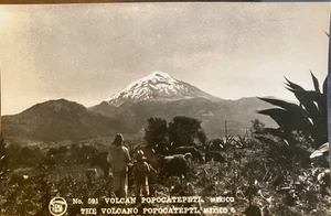 México RPPC Volcán POPOCATÉPETL Agave Nieve Kodak Mexicana Posta 591 Sello Back - Imagen 1 de 2