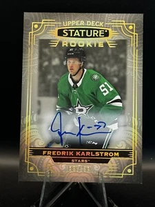 22-23 UD Stature - Rookie Auto - Stars - Fredrik Karlstrom #'d/199 - Picture 1 of 2