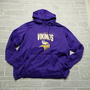 Nike Hoodie Adult 2XL Dri Fit NFL Equipment  Purple Hooded Sweatshirt Minnesota