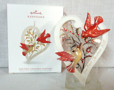 Hallmark 2018 Metal & Porcelain Ornament ~ Our First Christmas Together