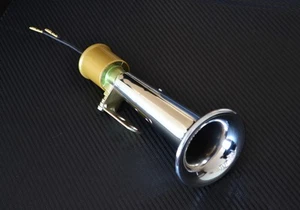 24V Chome WOLF WHISTLE Trumpet Truck HGV Lorry Air Horn for SCANIA MAN DAF VOLVO - Picture 1 of 7