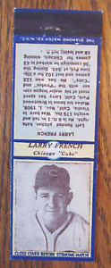 1937 COUVERTURE MATCHBOOK BASEBALL : LARRY FRENCH CHICAGO CUBS DIAMANT MATCH -D2