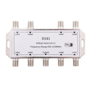 DiSEqC Satellite signal Dish LNB Combiner 8 Way Switch to 1 - Picture 1 of 6
