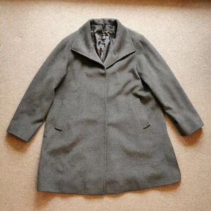 Cinzia Rocca Women's 100% pure wool UK size 22 Colour Grey VERY STYLISH COAT VGC - Picture 1 of 11
