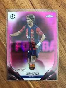 Joao Felix 2023-24 Topps Cromo UEFA Rosa Prisma Refractor /99 FC Barcelona - Imagen 1 de 2