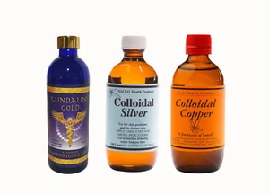 Colloidal Gold Silver Copper 80PPM 200ml Pure Mineral Finest Supplement Ionic - Picture 1 of 2