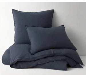 New Restoration Hardware Teen Vintage Sweatshirt Duvet Full/Queen Navy - Picture 1 of 8