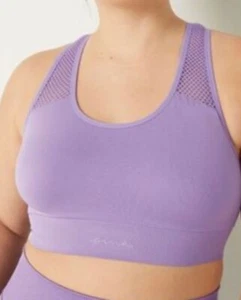Victoria's Secret PINK ACTIVE Seamless Low Impact Purple Racerback Sports Bra S - Picture 1 of 5