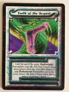 Teeth of the Serpent L5R Legend of the Five Rings CCG Time of the Void 1997 - Picture 1 of 1