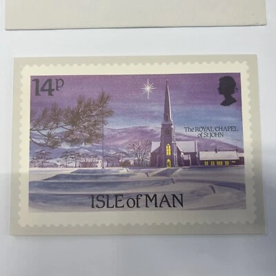 Isle of Man 1985 Christmas Stamp card - Image 1 of 4