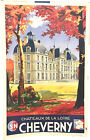 Cheverny Chateaux De La Loire reprodukcja plakat turystyczny w dobrej formie
