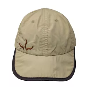 cappello prAna strapback marrone taglia unica regolabile ricamato 6 pannelli esterno - Foto 1 di 8