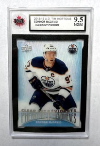 2018-19 Upper Deck Clear Cut Phenoms #CC1 Connor McDavid | Clasificado KSA como nuevo 9,5 - Imagen 1 de 3