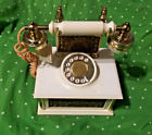 Vintage nouveauté transistor radio ancien téléphone couleur bronzage complet fonctionne Japon