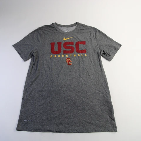 USC Trojans Nike Dri-Fit Short Sleeve Shirt Men's Gray New Cover