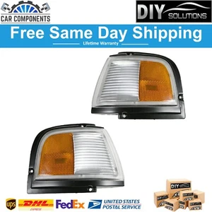 Turn Signal Side Corner Marker Light Pair Set For 1987-1996 Olds Cutlass Ciera - Picture 1 of 7