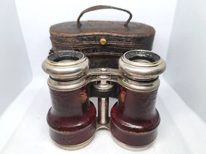 Antique Field or Marine Glasses & Case No 8 Verre France - Picture 1 of 16