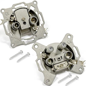 Antennendose SAT End Durch Dose 2-4 Fach Auf Unter Putz 2-4 Loch Kabel UHD TV 4K - Zdjęcie 1 z 14