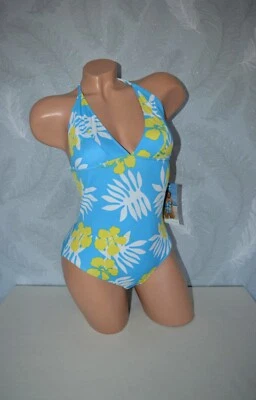 ♡NEU♡ Schöner Neckholder Badeanzug von Westbay by FASHY große Blüten, Gr. 38 B - Bild 1 von 4