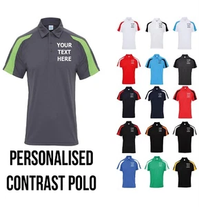 Personalised Embroidered Polo Shirt Custom Printed Workwear Uniform Ladies Mens - Picture 1 of 22