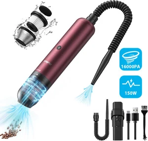 16000Pa Powerful Suction Handheld Car Vacuum Cleaner 150W Portable Mini Cordless - Picture 1 of 31