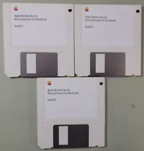 Apple Remote Access Personal Server for Macintosh Install Disks (x3) - Picture 1 of 3