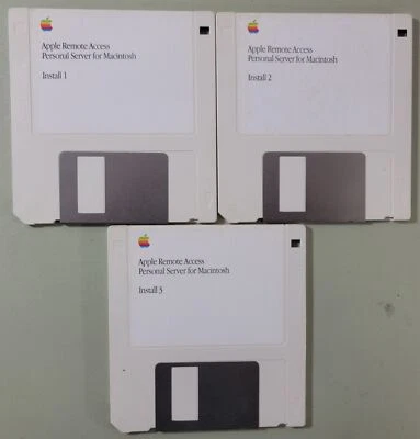 Apple Remote Access Personal Server for Macintosh Install Disks (x3) - Image 1 of 3