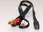 Commodore VIC-20 TV Monitor composite phono video lead / cable with audio