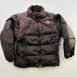 The North Face Jacket Youth Medium Brown Down Puffer Coat Outdoors Coat Girls - Picture 1 of 23
