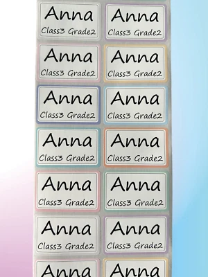 60pcs Name Stickers Custom Personalized logo large size label Decals 1.65x1.02in - Image 1 of 4