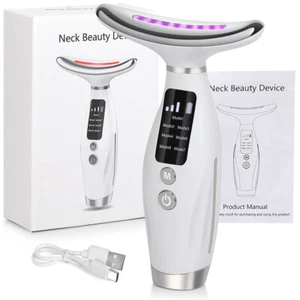 7 in 1 Red Light Therapy Anti Aging Face Neck Massager Electric Face Lift Device - Picture 1 of 11