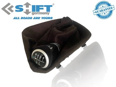 BMW 3 SERIE E46 ALCANTARA GEAR SHIFT BOOT&PERFORMANCE KNOB 5 SPEED,SHIFT Germany - Image 1 of 4