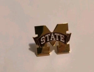 Prendedor de solapa/pendiente único con logotipo del equipo de la NCAA Mississippi State Bulldogs - Imagen 1 de 3