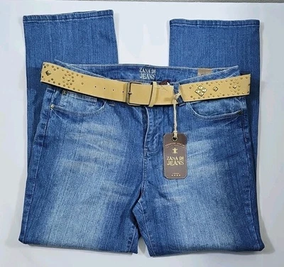 Nuevos Jeans Zana Di Talla 20W Para Mujer Bootcut Con Cinturón Boho Elástico Nuevos Con Etiquetas Foto 1 de 4