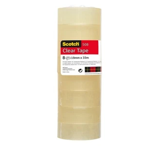 Scotch Nastro Adesivo 3M Trasparente Acrilico 19 mm x 33 m Confezione Torretta - Foto 1 di 12