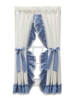 Cortina Ellis Madelyn Volantes Victoriano Priscillas 1.5" Barra Bolsillo Cortina Foto 1 de 4